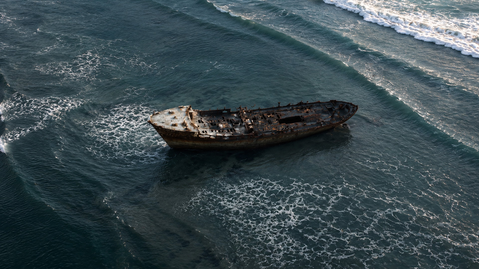 Warum liegt dieses verlassene Schiff immer noch im Meer?