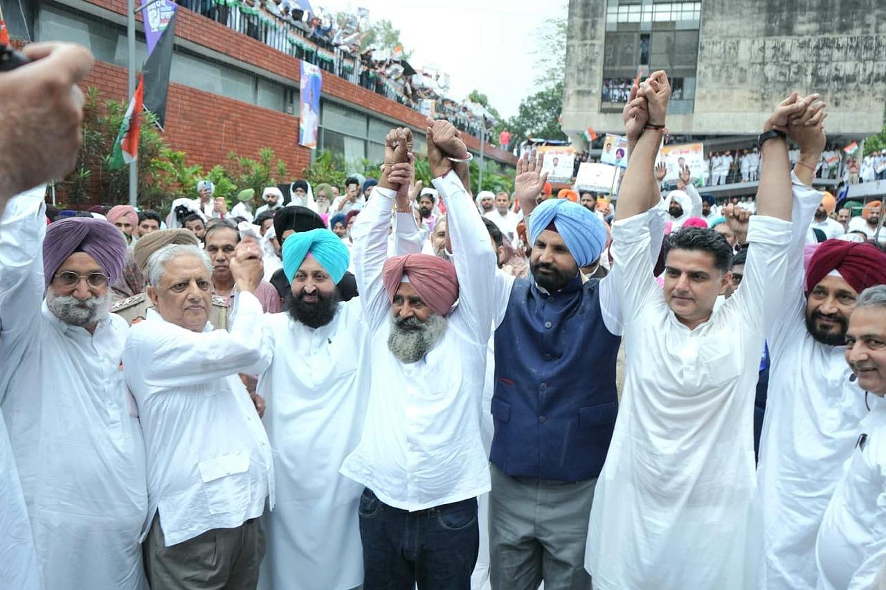 Pargat Singh takes charge as Punjab Congress chief, calls for positive ...