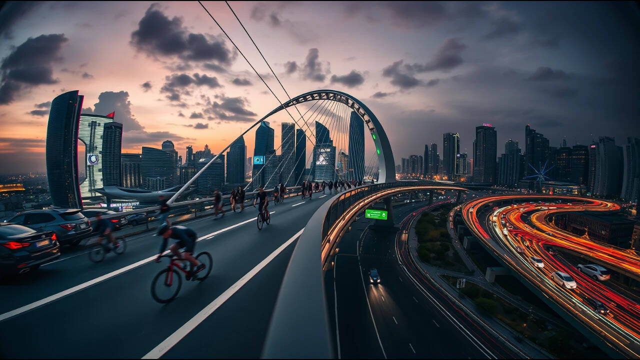 Dutch circular cycle bridge: Eindhoven lifts bikes above traffic