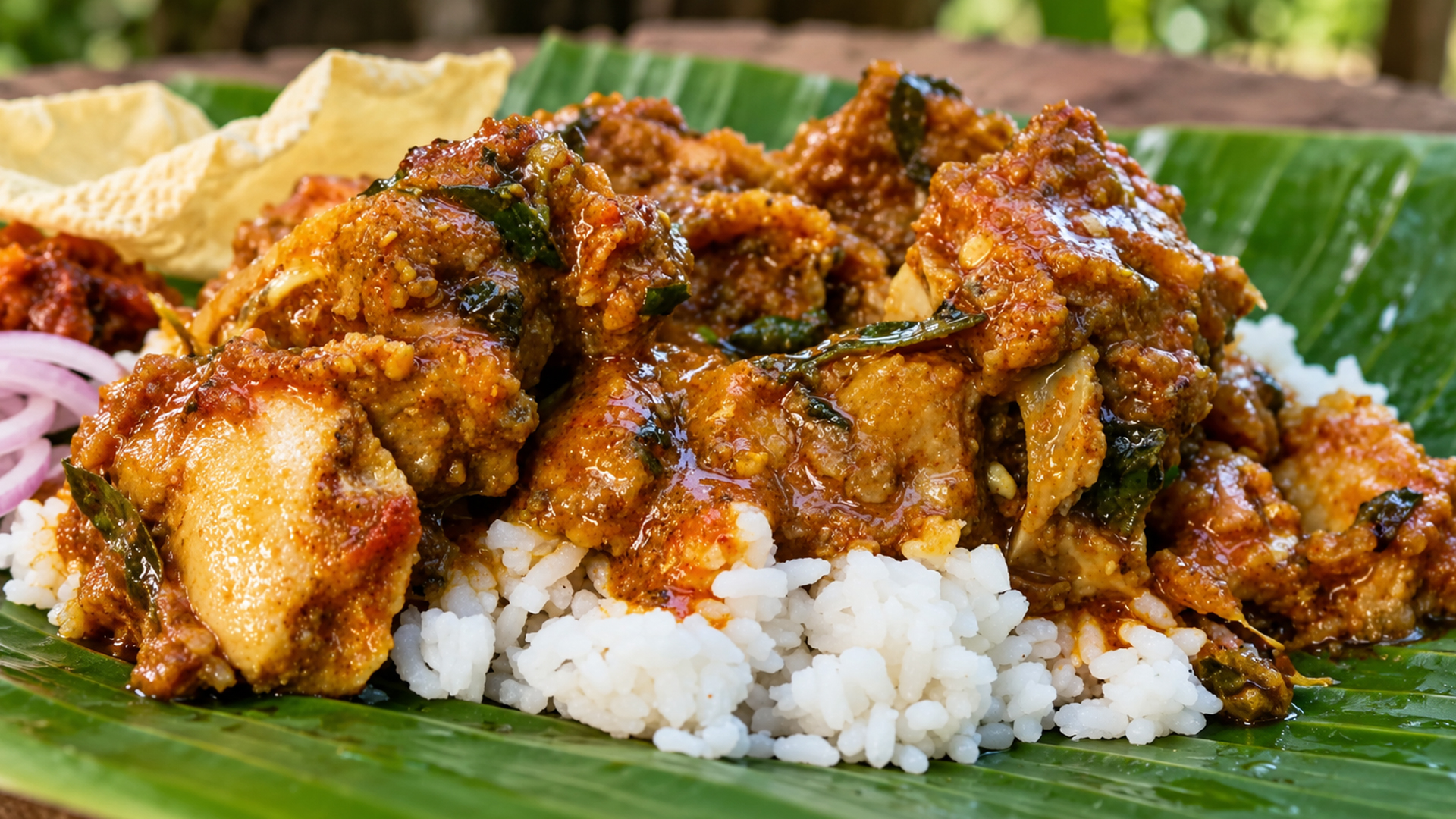 Village chefs prepare a traditional goat head curry using village ...