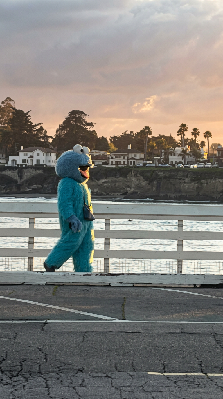 Police warn tourists about aggressive Cookie Monster