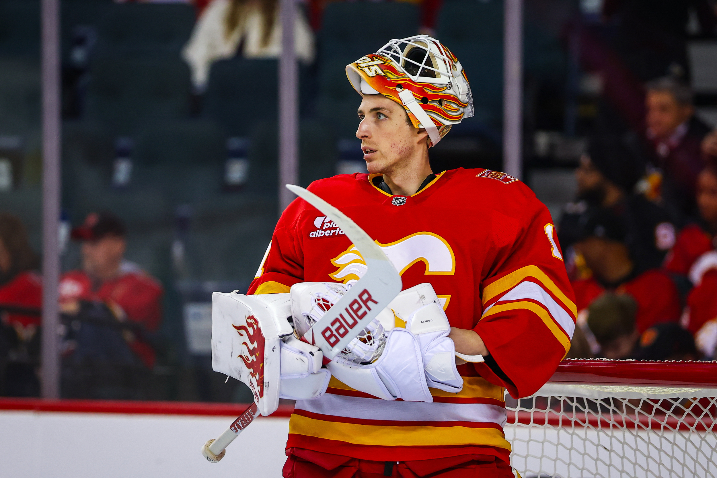 Flames’ Devin Cooley brings pet rabbit to game