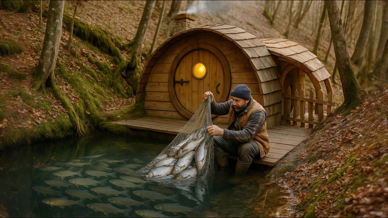 Building a hobbit-style creek cabin: Step-by-step off-grid bridge retreat