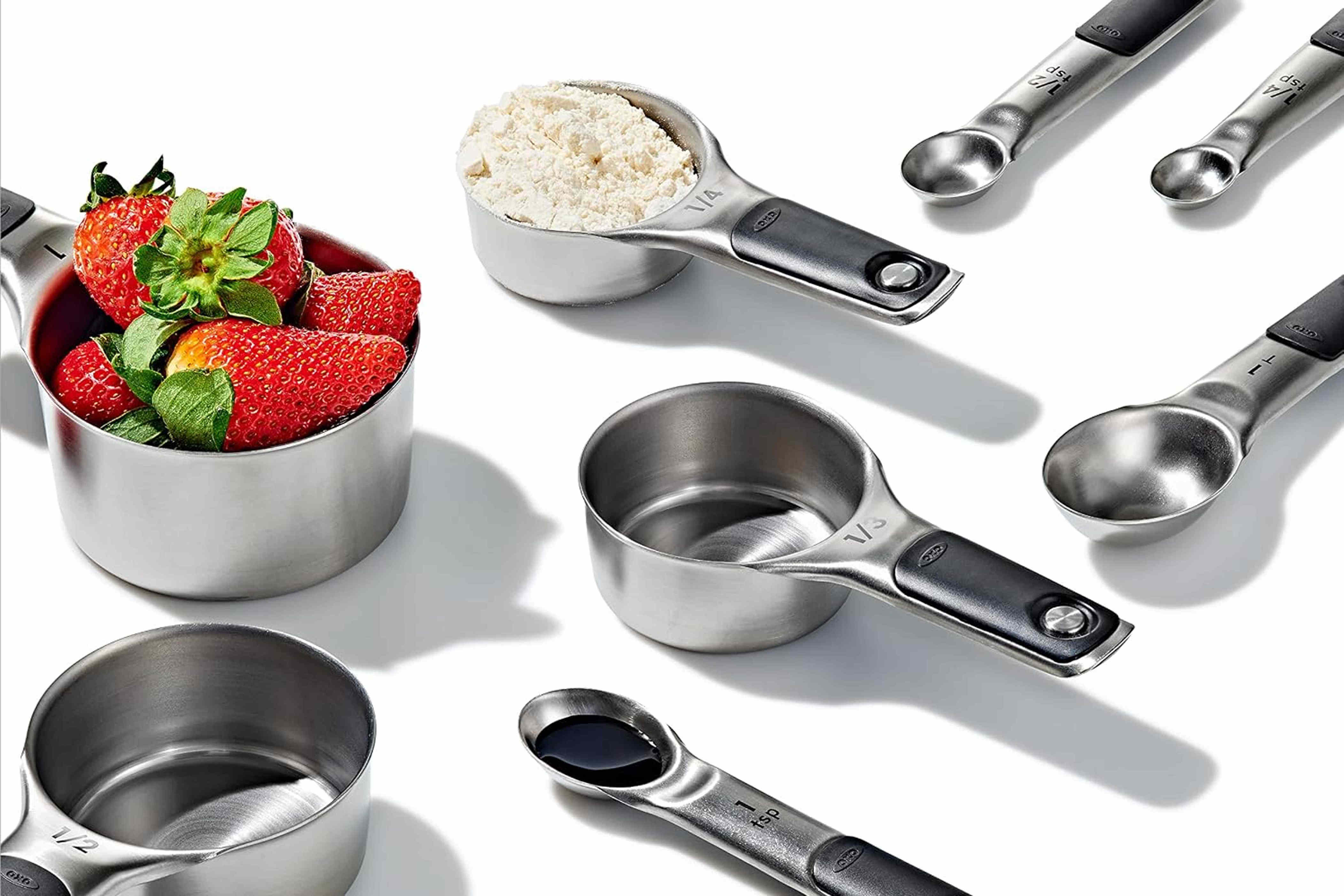 Stop rummaging for kitchen tools — stackable OXO magnetic measuring ...