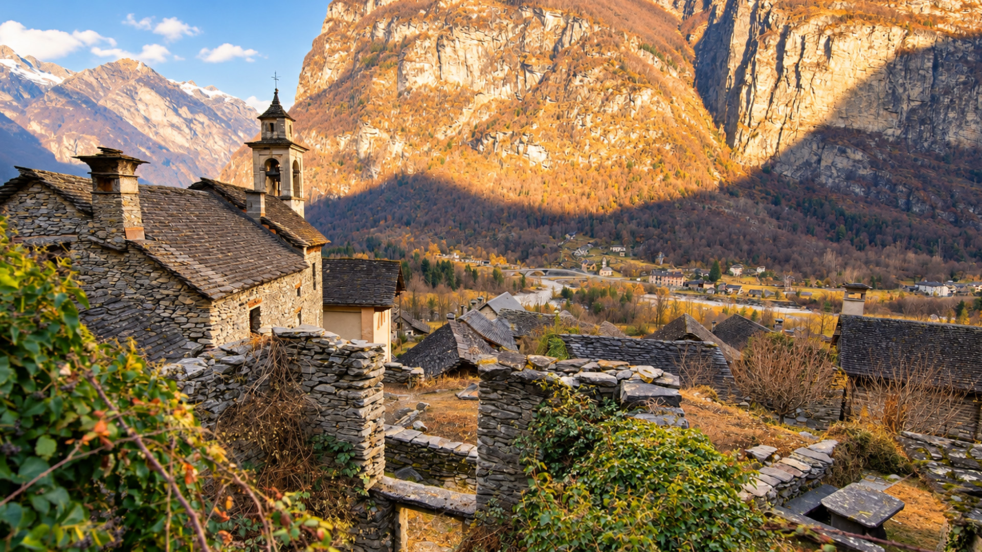 Boschetto, Suisse un village intemporel à Cevio (4K)