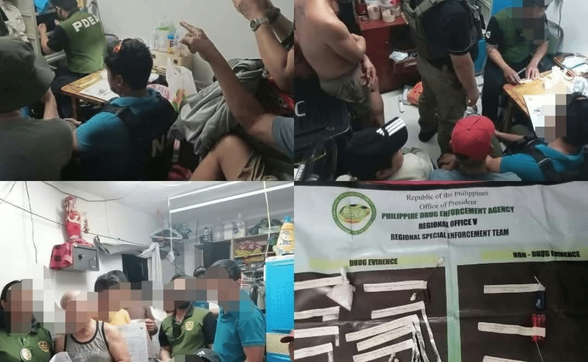 Drug den dismantled in Legazpi; 5 nabbed, P714,000 shabu seized