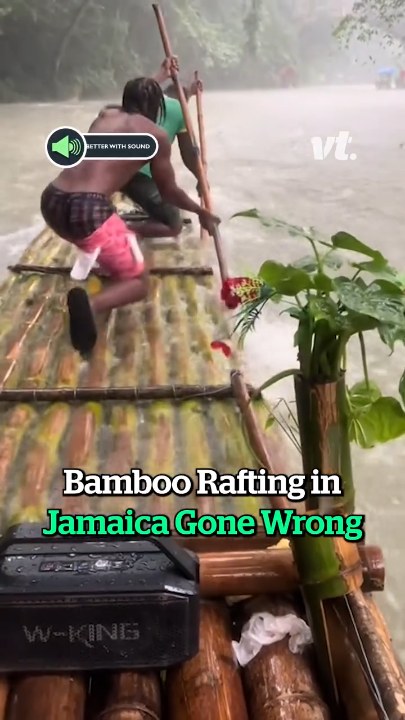 Bamboo rafting in Jamaica gone wrong