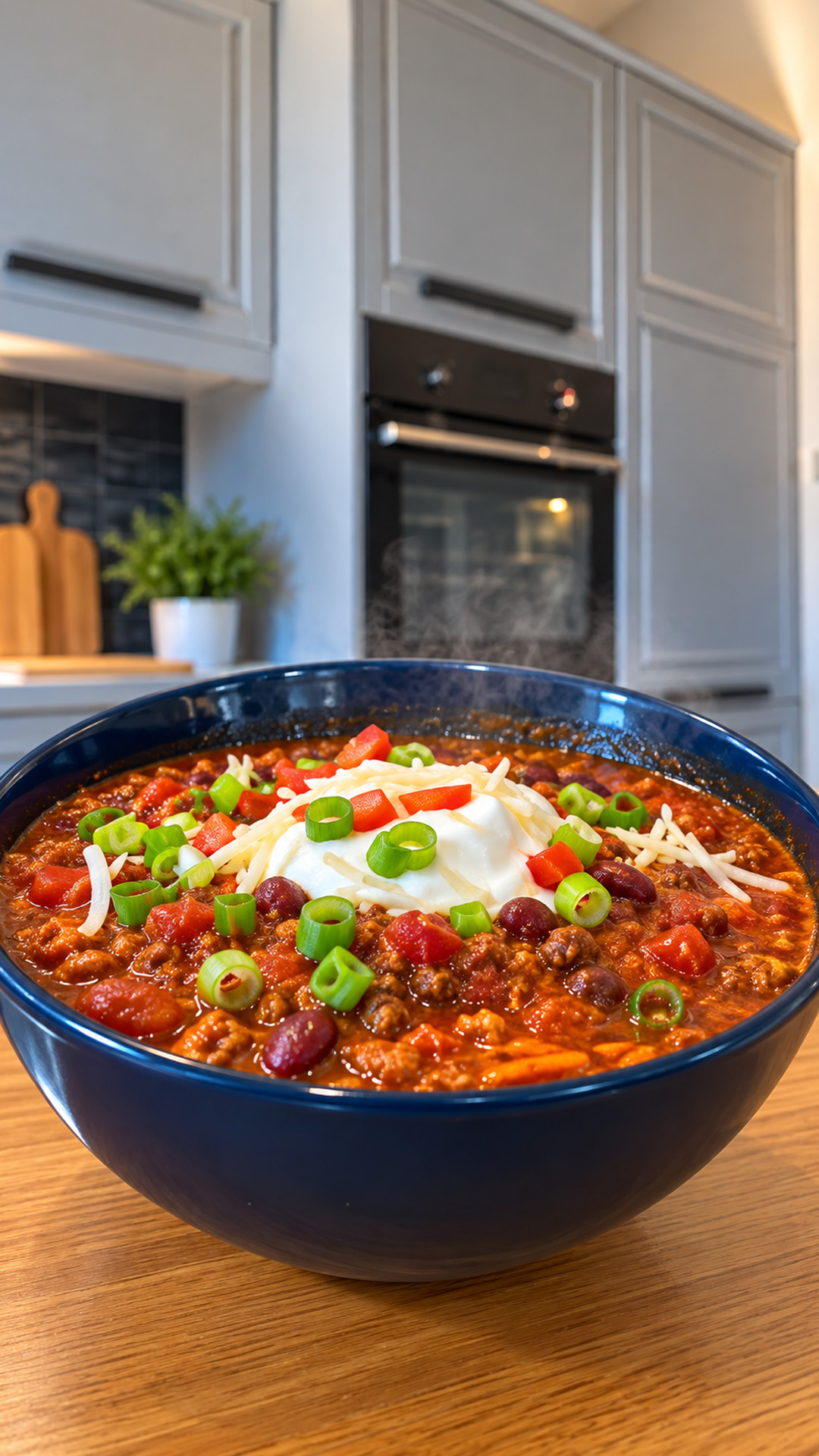 Tofu chili for a savory dinner idea