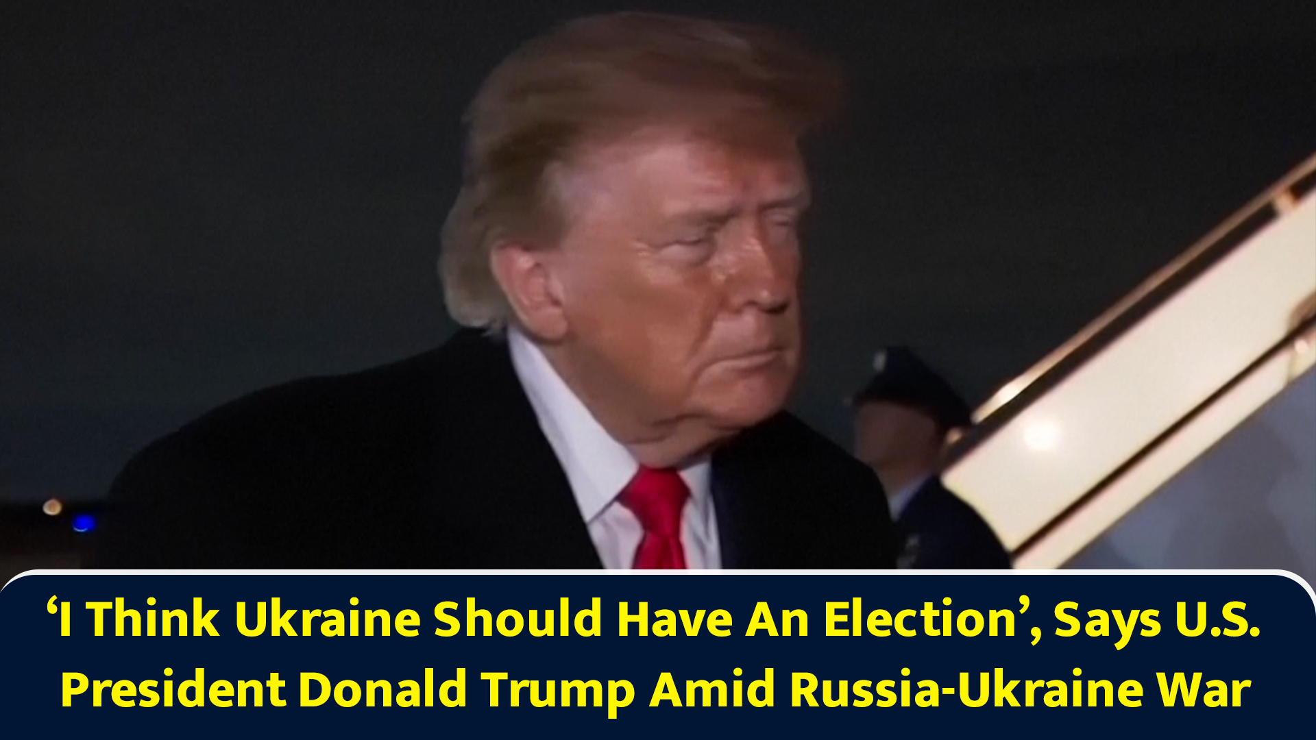 ‘I think Ukraine should have an election’, says US President Donald ...