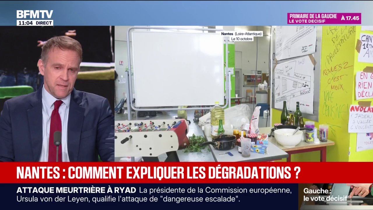Dégradations à l'université de Nantes : 