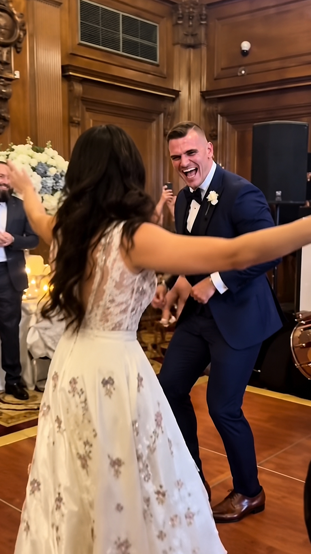 See WWE superstar Gunther break character to smile and dance