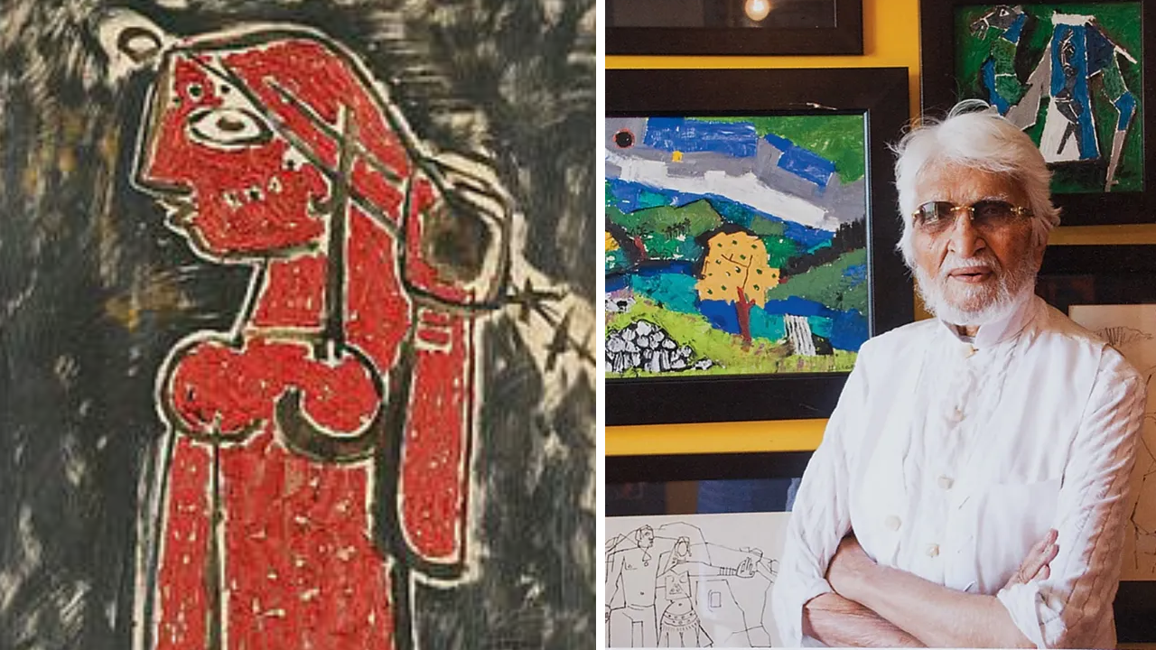 In 1952, M.F. Hussain painted ‘The Red Girl’; today, it sells for ₹65 ...
