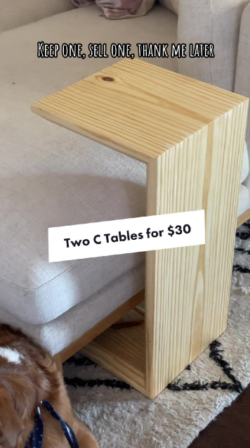 Create stylish C tables with simple woodworking