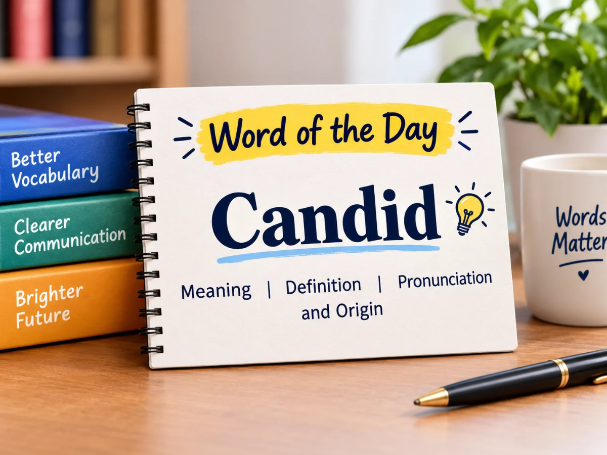 Word of the day: 'Candid' - meaning, definition, pronunciation and origin
