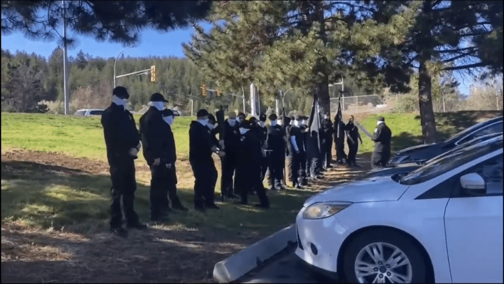 Masked group seen on BC First Nation land are 'cowards,' officials say
