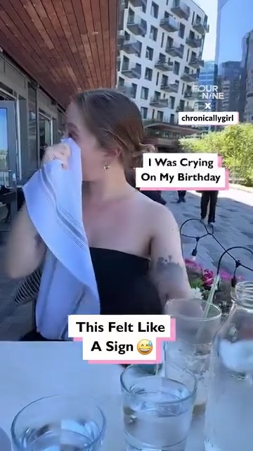 Crying on my birthday when this happened