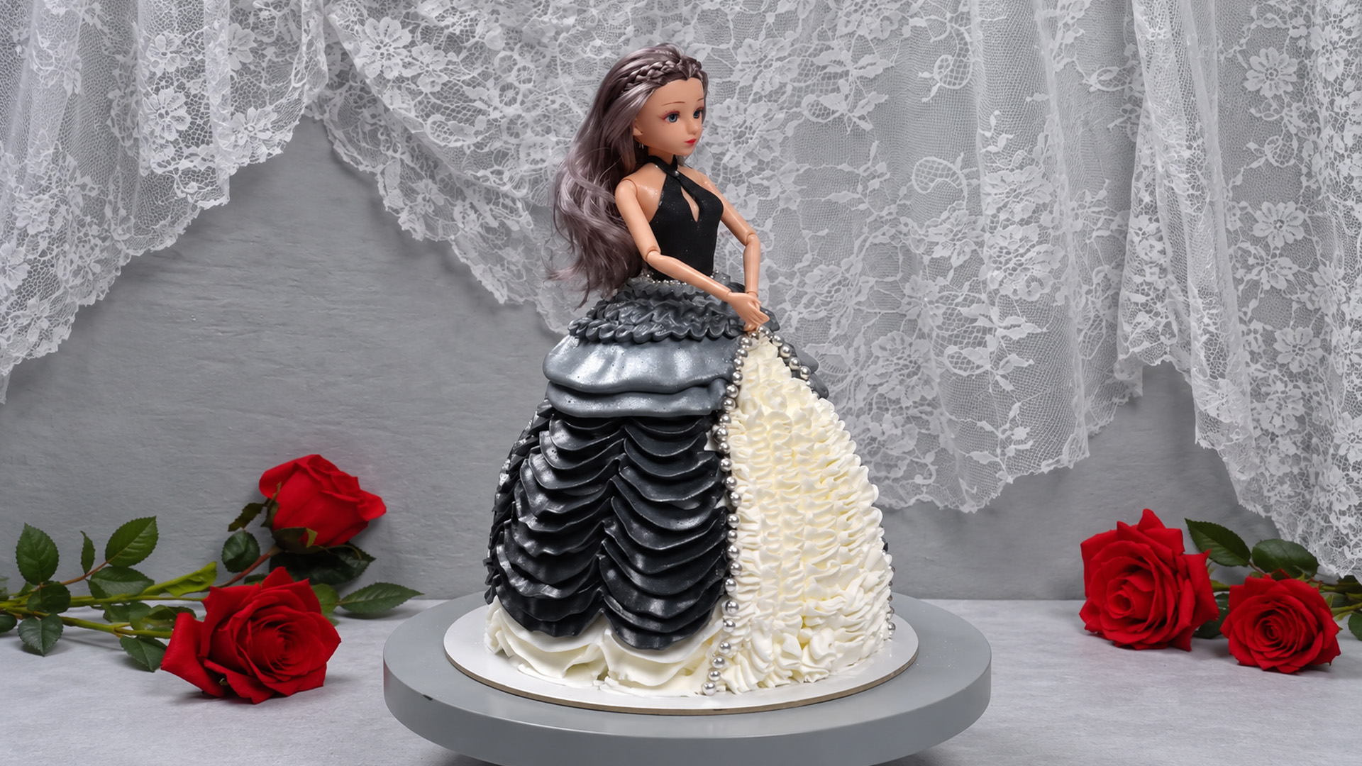 Barbie prinsessencake decoratie tutorial
