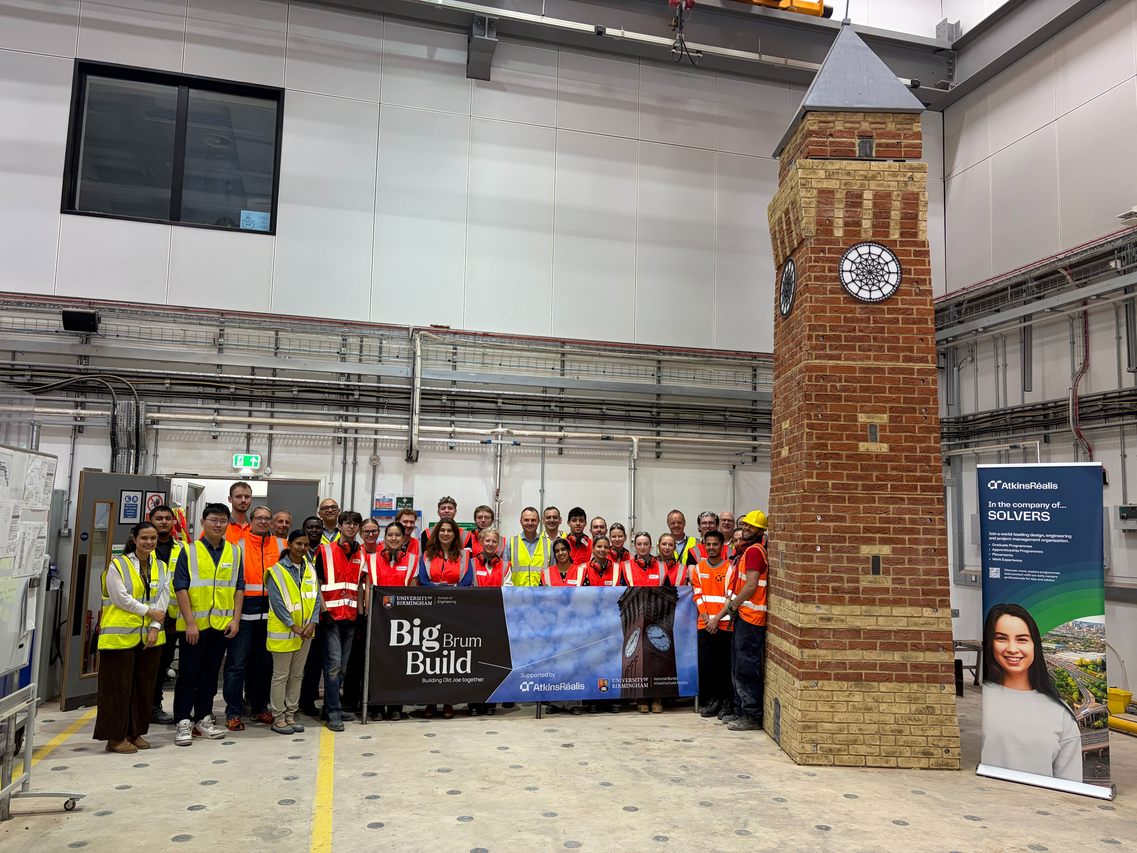 Birmingham students build five-metre model of iconic Old Joe clock tower