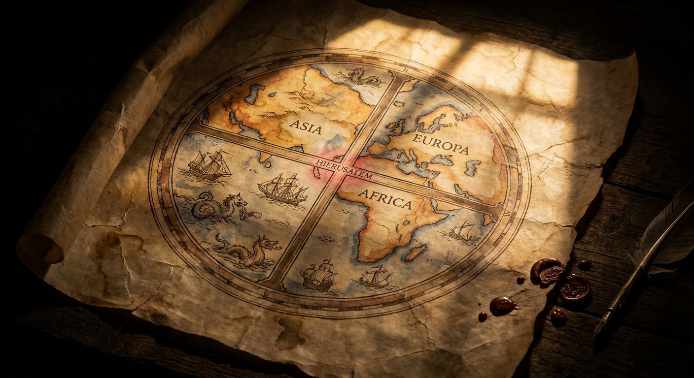 Mapping the medieval mind: explore T-O maps & ancient worlds