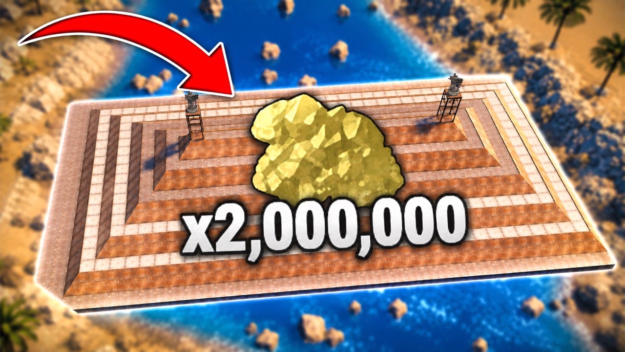 I raided this enormous pyramid base - 2 million sulfur!