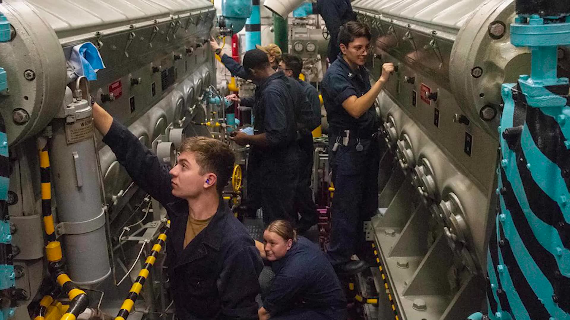 Plumbing and sewage systems inside a supercarrier