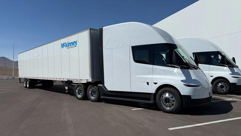 He built a 700-truck diesel fleet. Now he’s buying 50 Tesla Semis