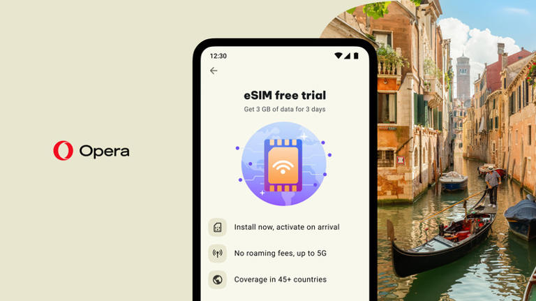 Opera just put an eSIM in its browser and it's giving you 3GB of free ...