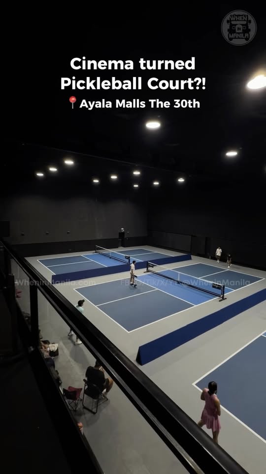 This cinema turned into a pickleball court at Ayala Malls The 30th