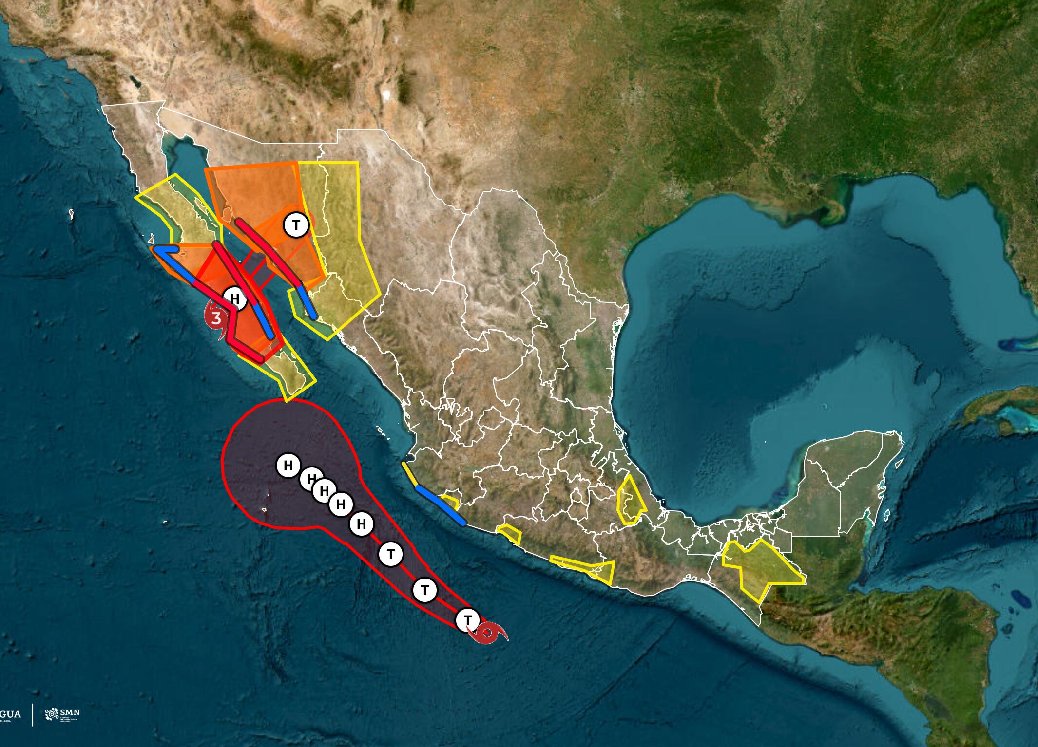 Polo golpea a Baja California Sur: tocará tierra esta noche