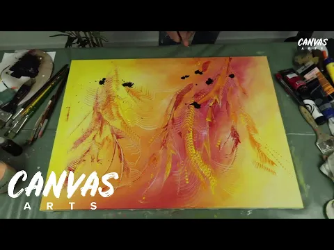 Amazing abstract wall art tutorial