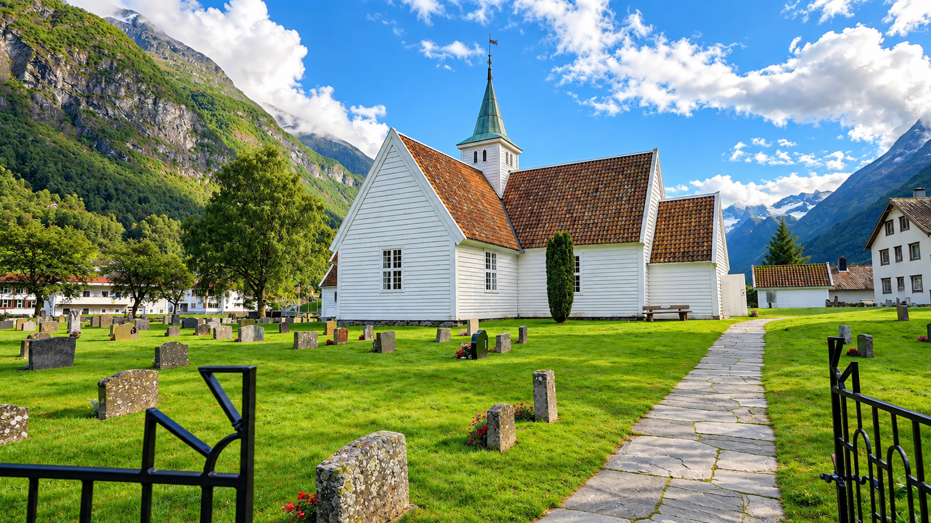 Olden i Norge: lugn fjordby i 4K