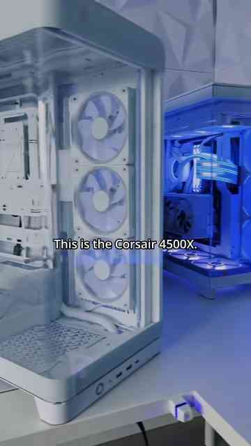 Clean Corsair Frame 4500x white PC build tour