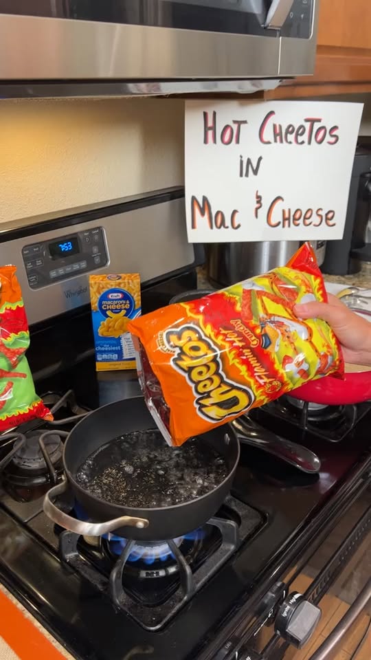 What happens when you boil Hot Cheetos?
