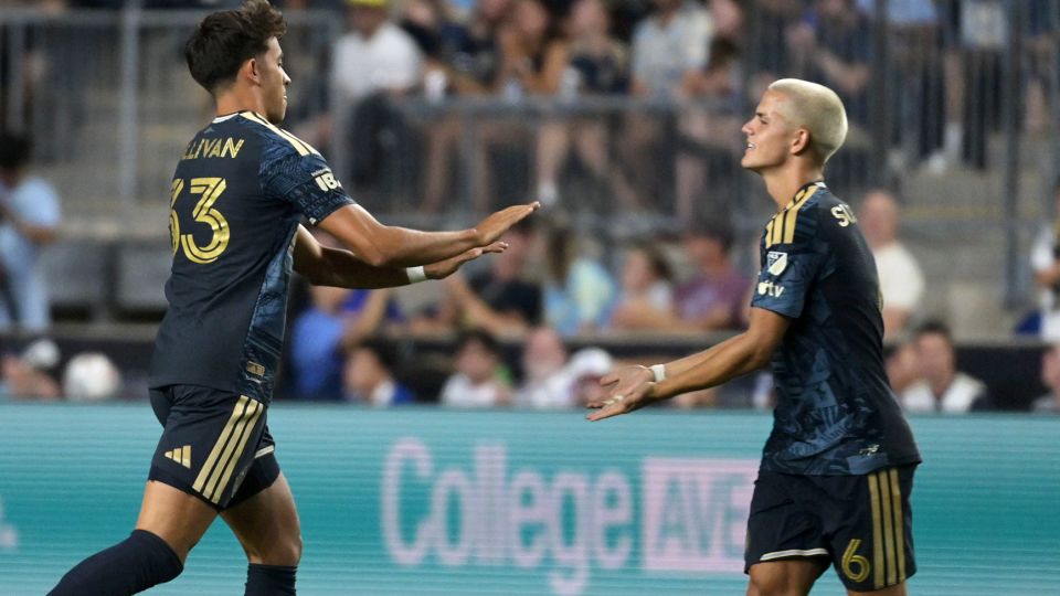 Quinn Sullivan, wearing number 33, and Cavan Sullivan, wearing number 6, both play for the Philadelphia Union. - Jack Megaw/NurPhoto/Shutterstock