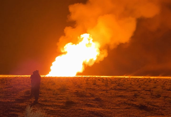 Sabotage and theft blamed after explosion sparks fire on Syrian gas ...