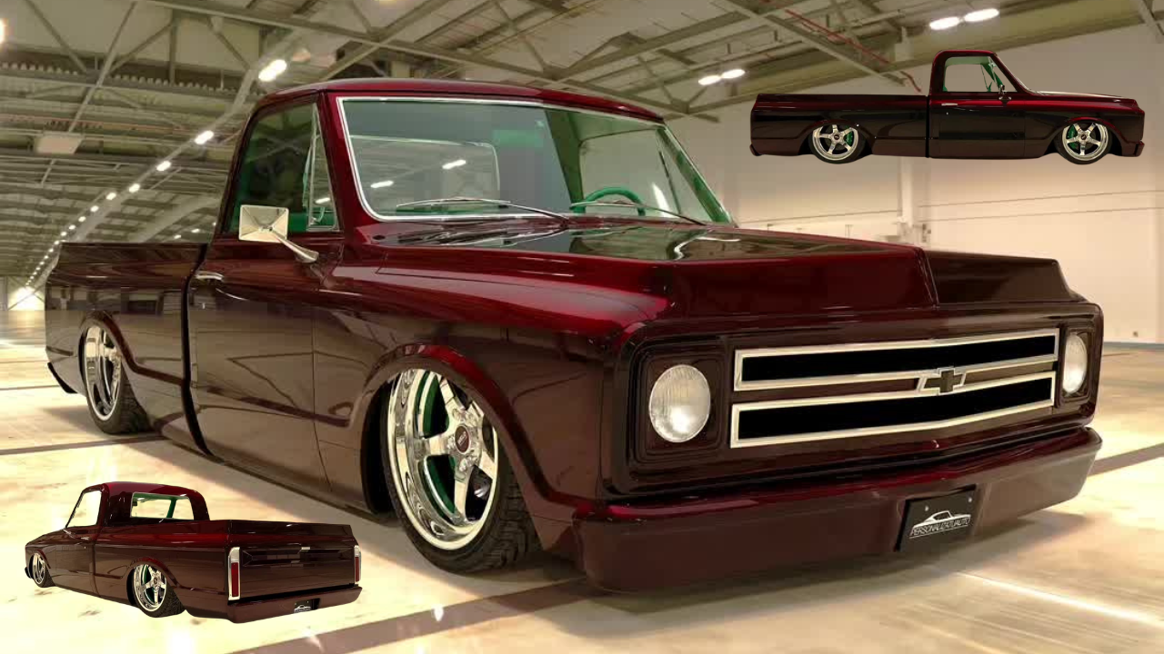 Classic C10 truck reimagined with a lowered custom style