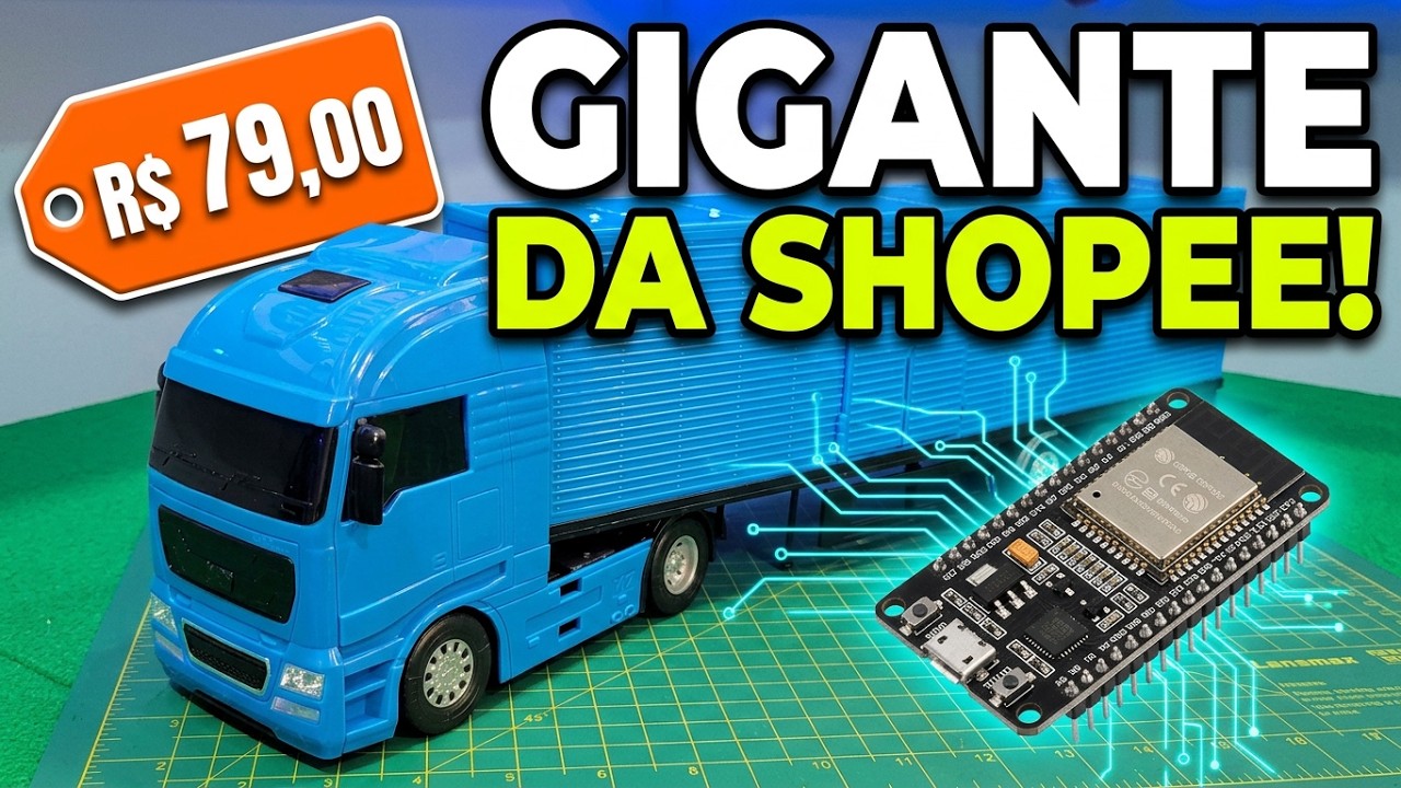 Caminhão RC de R$79 da Shopee vale a pena