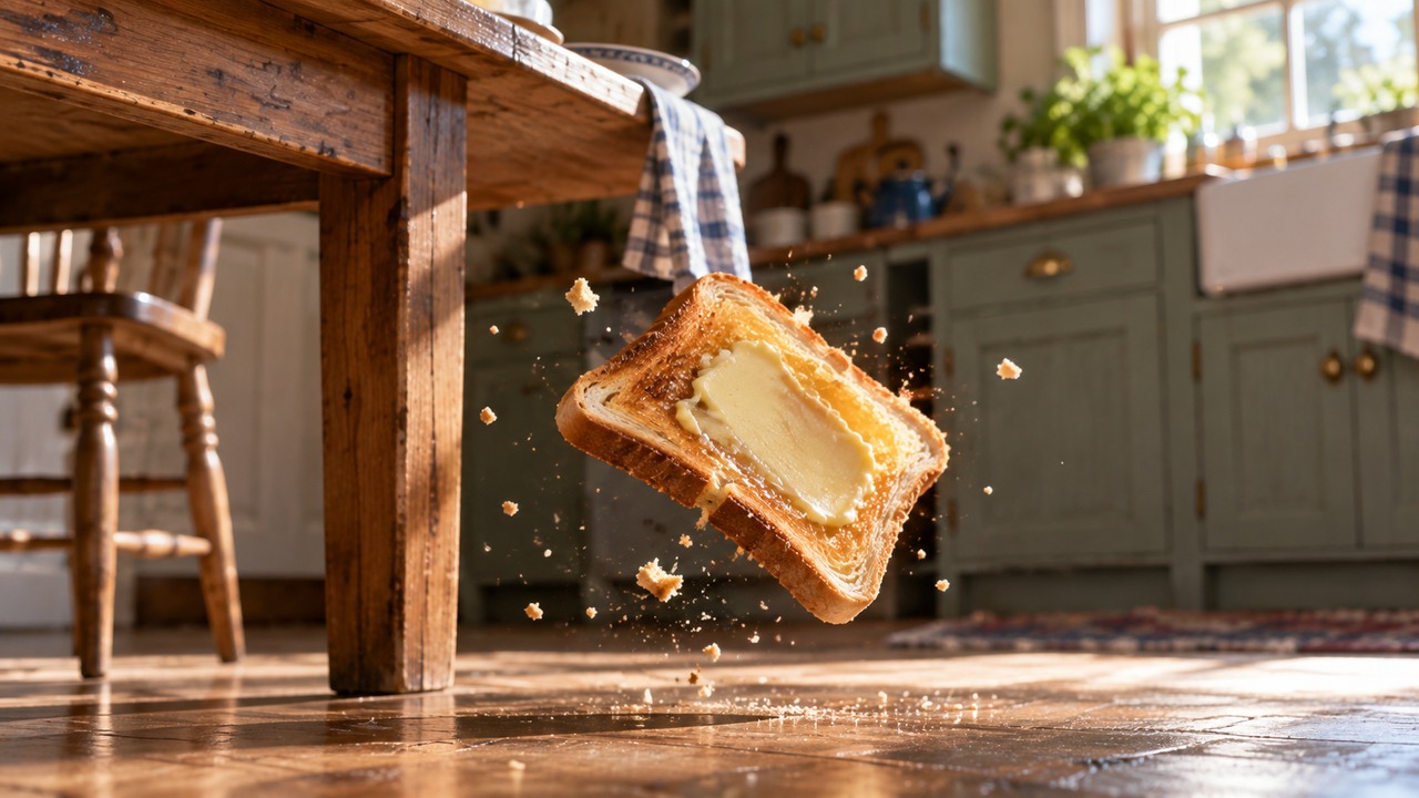 Does toast really land buttered side down? Someone actually tested it ...