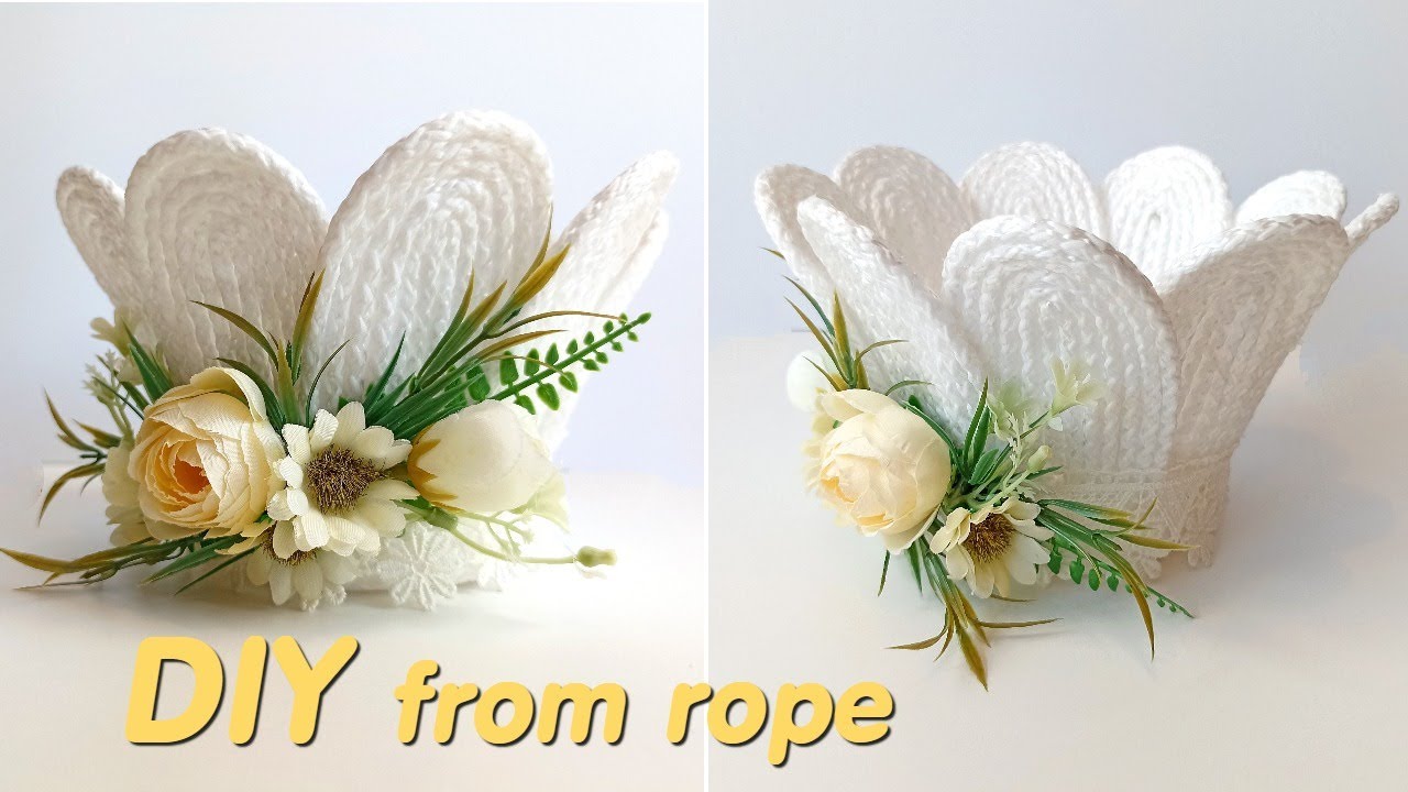Creating a beautiful DIY rope candy bowl