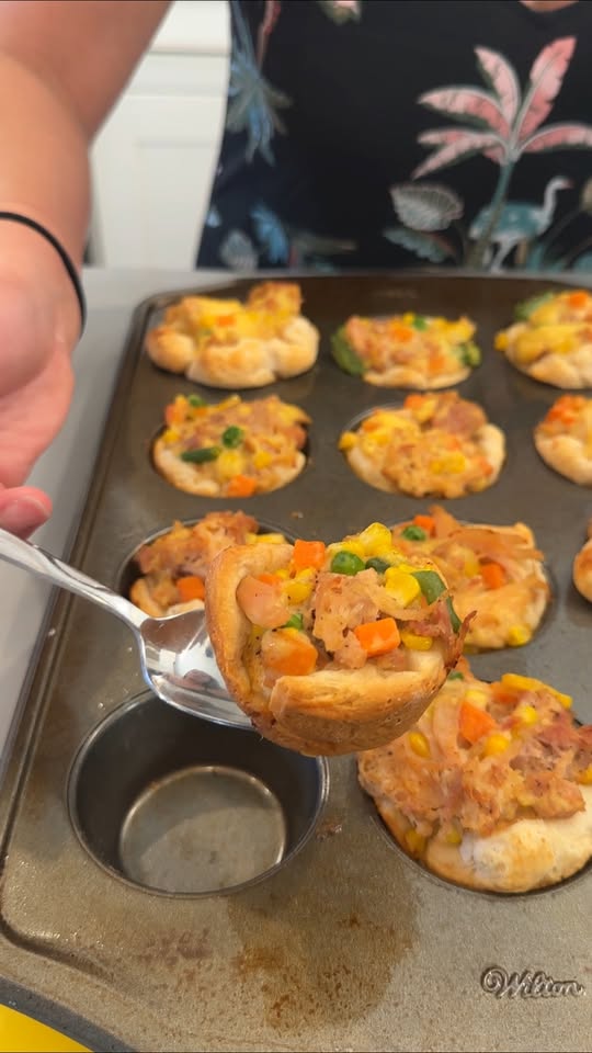 Mini chicken pot pies made for easy comfort food