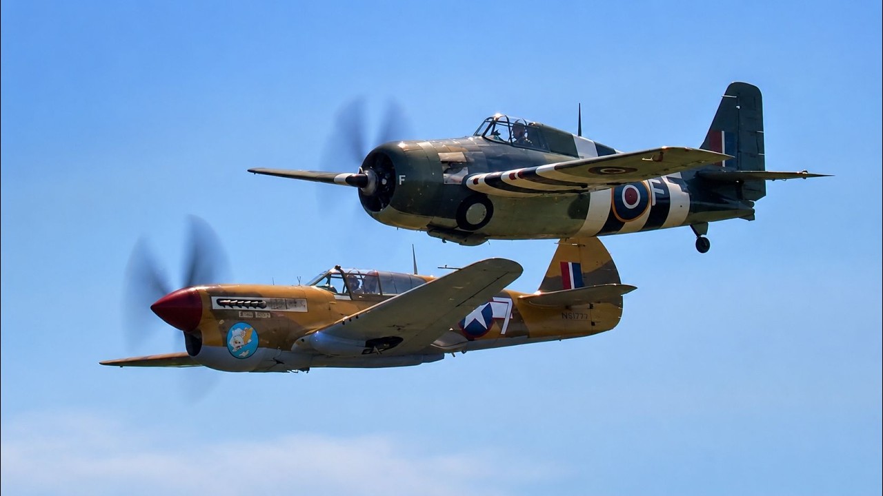 Two classic fighters, two very different engines... listen to what ...