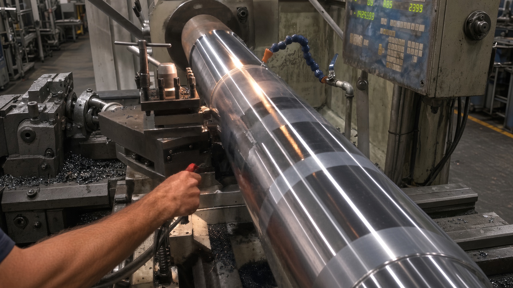 A shaft machining job hits a setback
