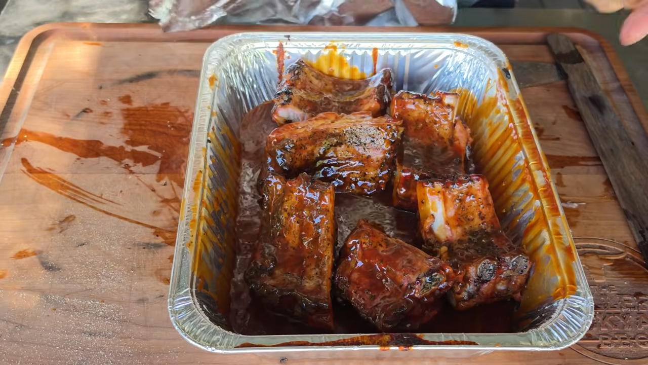 He smoked ribs, then cooked them in sauce like an old-school pitmaster
