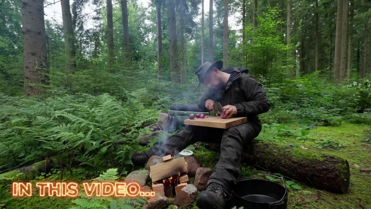 One hour of fire, sizzling meat and pure outdoor cooking ASMR