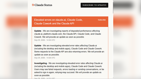 Claude AI down: Hundreds of users report outage with app and chat