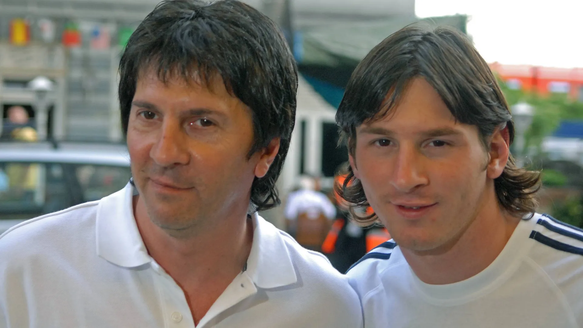 Jorge Messi and Lionel Messi