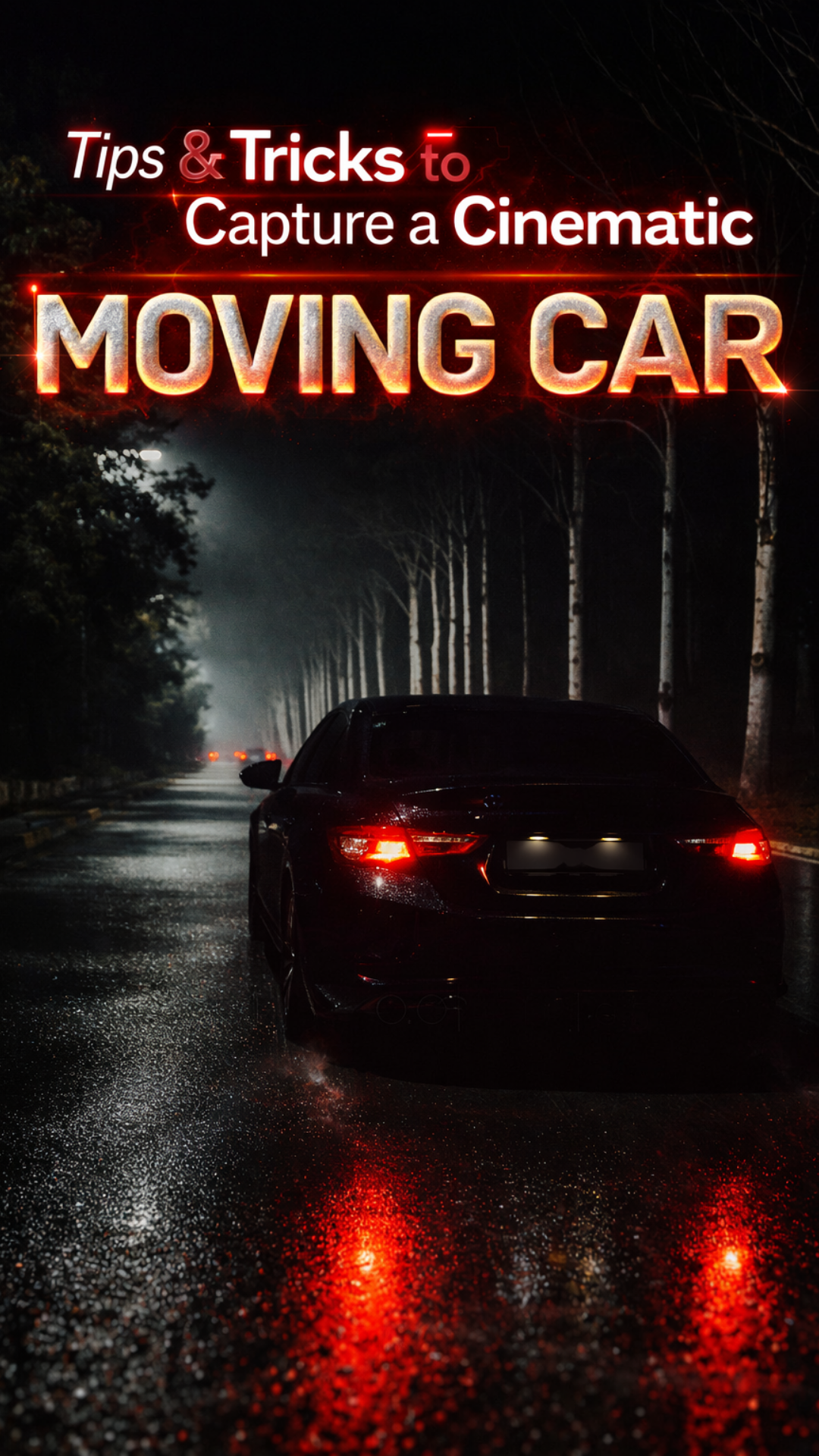 Tips and tricks to capture a cinematic moving car