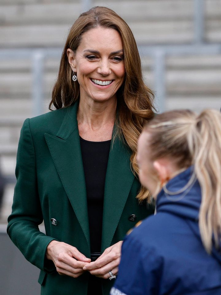 Kate Middleton and Prince William hit the rugby pitch for joint outing ...
