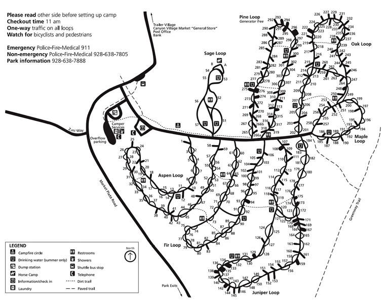 Mather Campground: 327 sites in the heart of Grand Canyon National Park