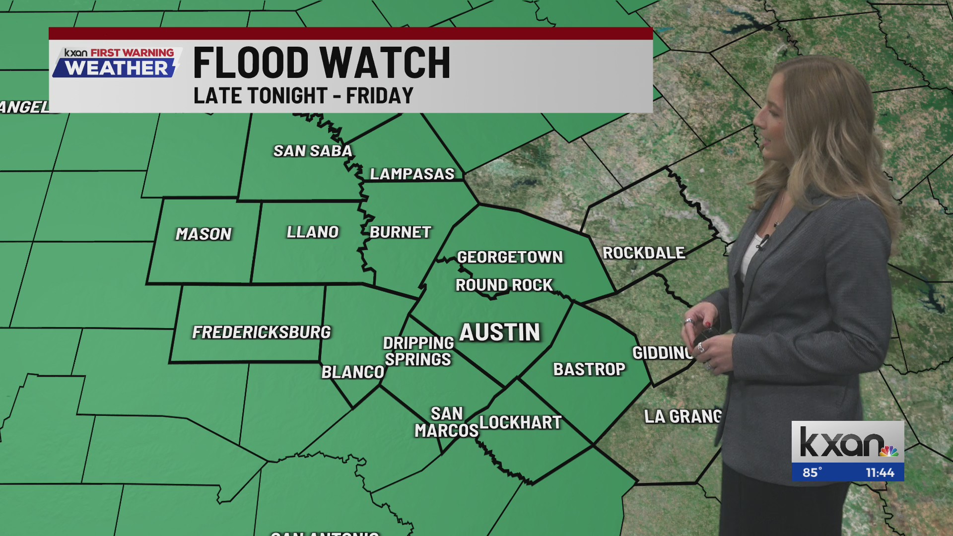 Flood watch in effect for much of Central Texas | KXAN weather forecast ...